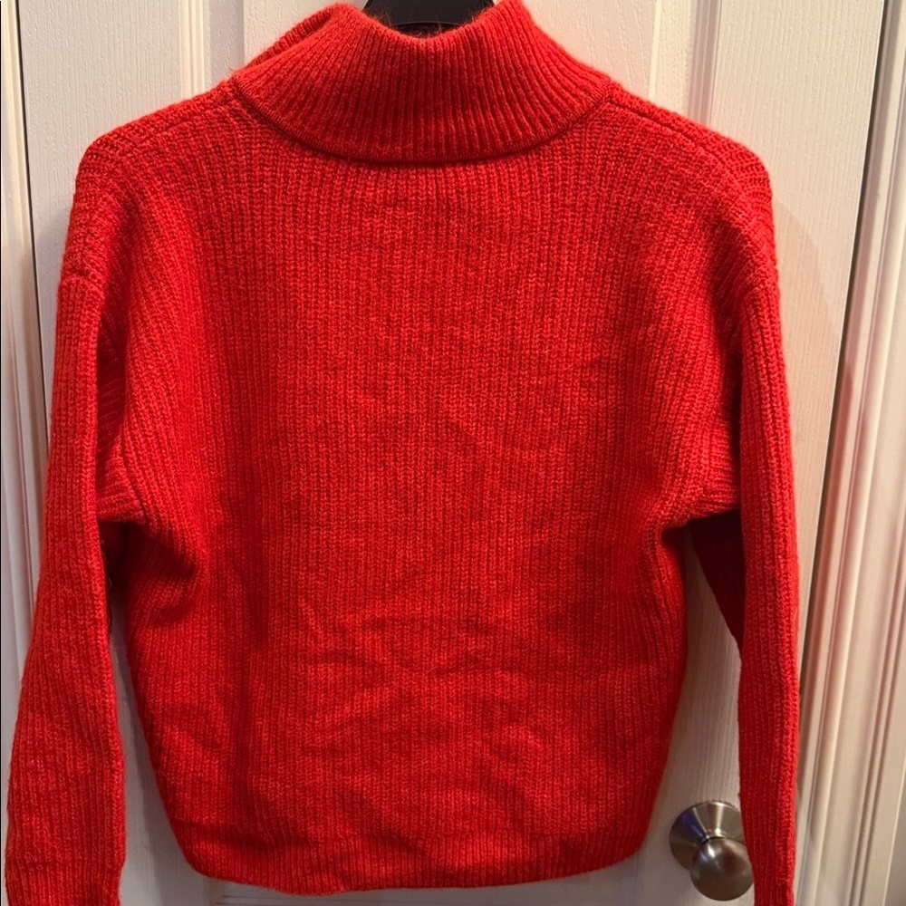 Vince Camuto Half-Zip Pullover Ribbed Knit Sweater size Medium - Picture 6 of 8